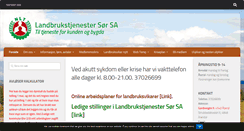 Desktop Screenshot of landbrukstjenester-sor.no