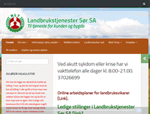 Tablet Screenshot of landbrukstjenester-sor.no